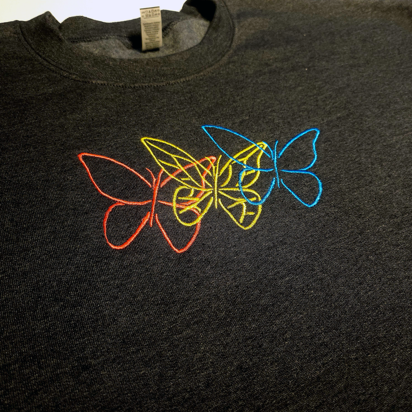 Tri-Color Butterfly Sweater