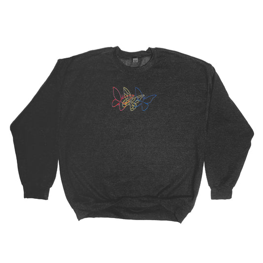 Tri-Color Butterfly Sweater